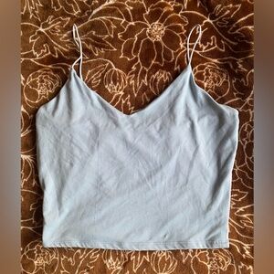 Powder Blue Strappy Crop Top Size M/L